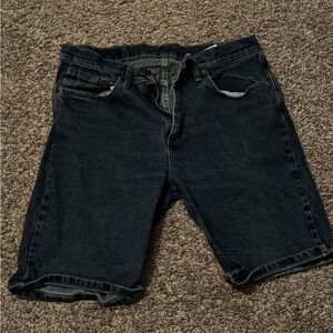 Men's wrangler dark Wash Denim Shorts - Classic Casual